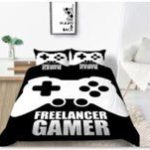 Freelancer Gamer Bedding Creative Fashionable 3D Duvet Cover Black Bed & Pillow Sheet