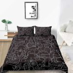 Gamer Bedding Set King Creative Classic Fashionable Black Duvet Cover Queen Twin Full Single Double Unique Design Bed Sheet