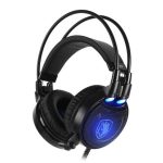 Sades Octopus Plus Gaming Headset with Vibration - Black