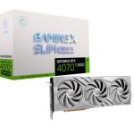 MSI GeForce RTX 4070 Ti SUPER 16G Gaming X Slim Graphics Card - White
