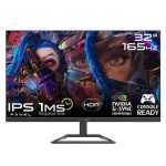 GAMEON GOP32QHD165 32" QHD, 165Hz, 1ms (2560x1440) 2K Flat IPS Gaming Monitor With G-Sync & FreeSync - Black (HDMI 2.1 Console Compatible)