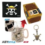 ABY GIFT SET: ONE PIECE- ONE PIECE (HEAT REVEAL MUG + KEYCHAIN + FLAG PREMIUM) (PREMIUM)