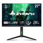 SHARX Gaming Monitor 27", UHD 160hz Refresh Rate, 0.3ms, Fast IPS, UHD, 2.1HDMI, Adjustable Stand, RGB Backlight, Free Sync, G-Sync Compatible Model 27U160I